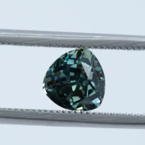 1.95CT TRILLION TANZANIAN SAPPHIRE, COLOR CHANGE GREEN GRAY, UNTREATED, 6.9MM