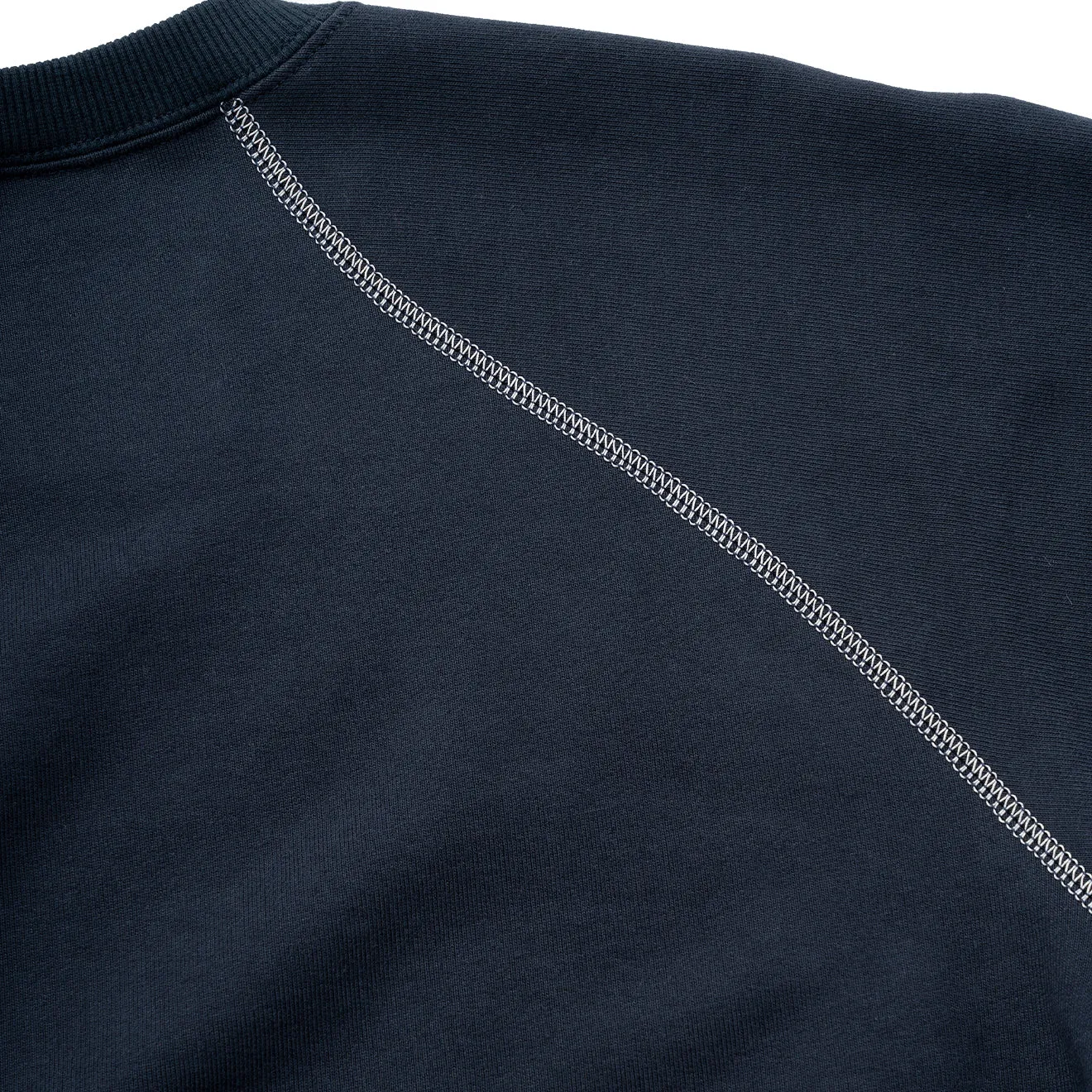 And Wander x Maison Kitsune Cotton Sweatshirt Navy