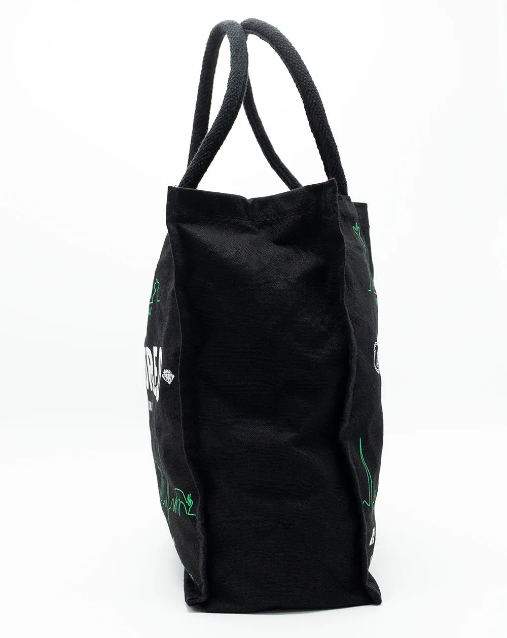 Black Cotton Charity Tote Bag