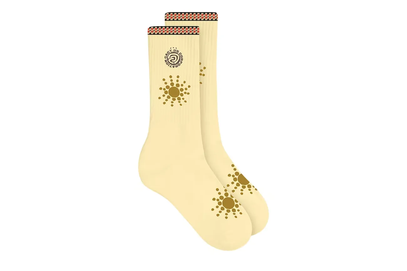 Cactus Jack by Travis Scott Starburst Sock 'Cream'