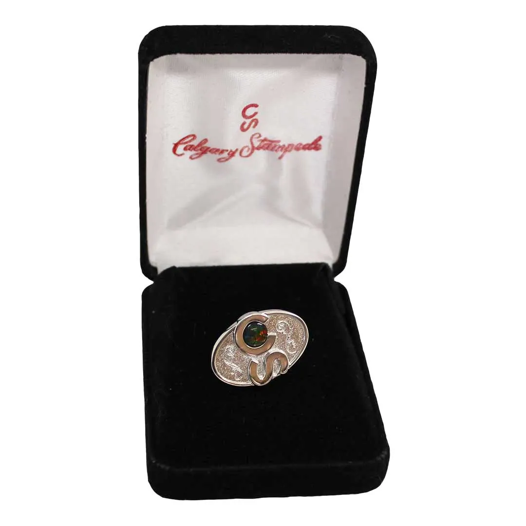 Calgary Stampede Ammolite Stone Pin