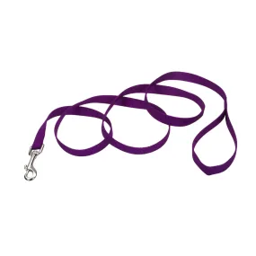 Coastal Single-Ply Dog Leash, Purple 1 x 6'