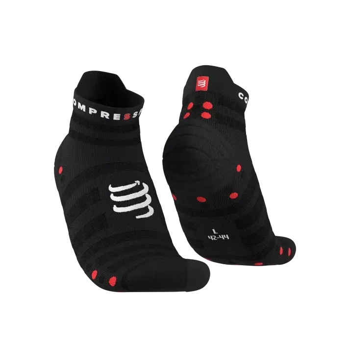 Compressport Pro Racing Socks V4.0 Ultralight Run Low - Black/Red