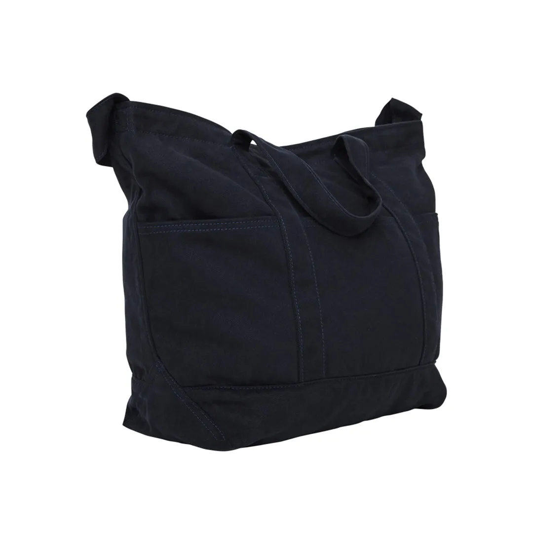 Dark Navy Cotton Drill Despatch Tote Bag