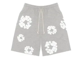 DENIM TEARS THE COTTON WREATH SHORTS GREY