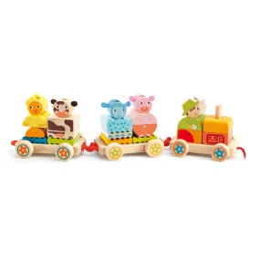 Djeco Creaferme Wooden Train