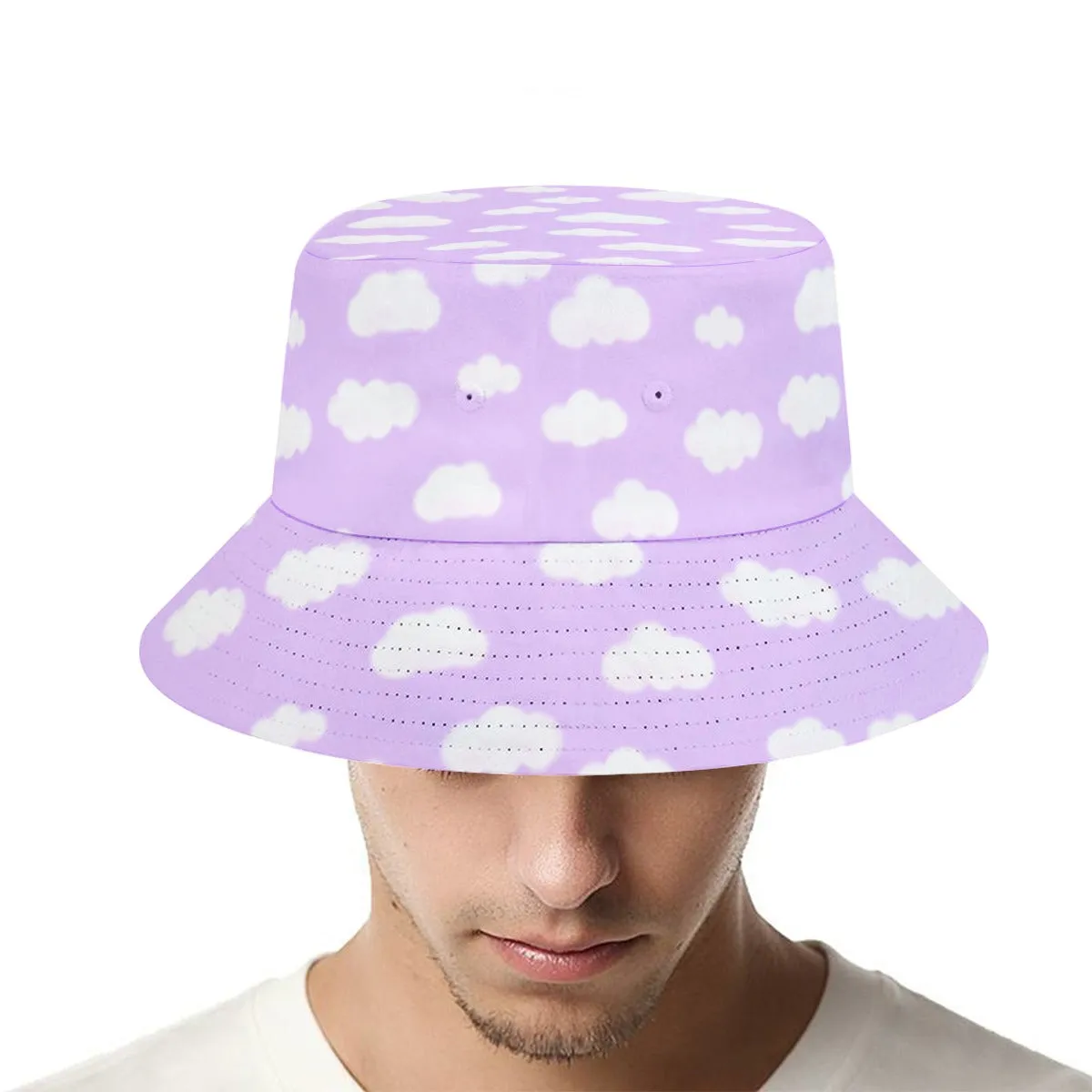 Dreamy Clouds Bucket Hat (Lilac)