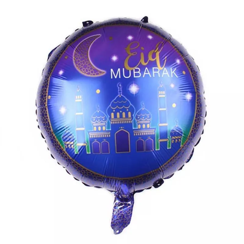 Eid Mubarak Foil Helium Balloon 45cm - Purple