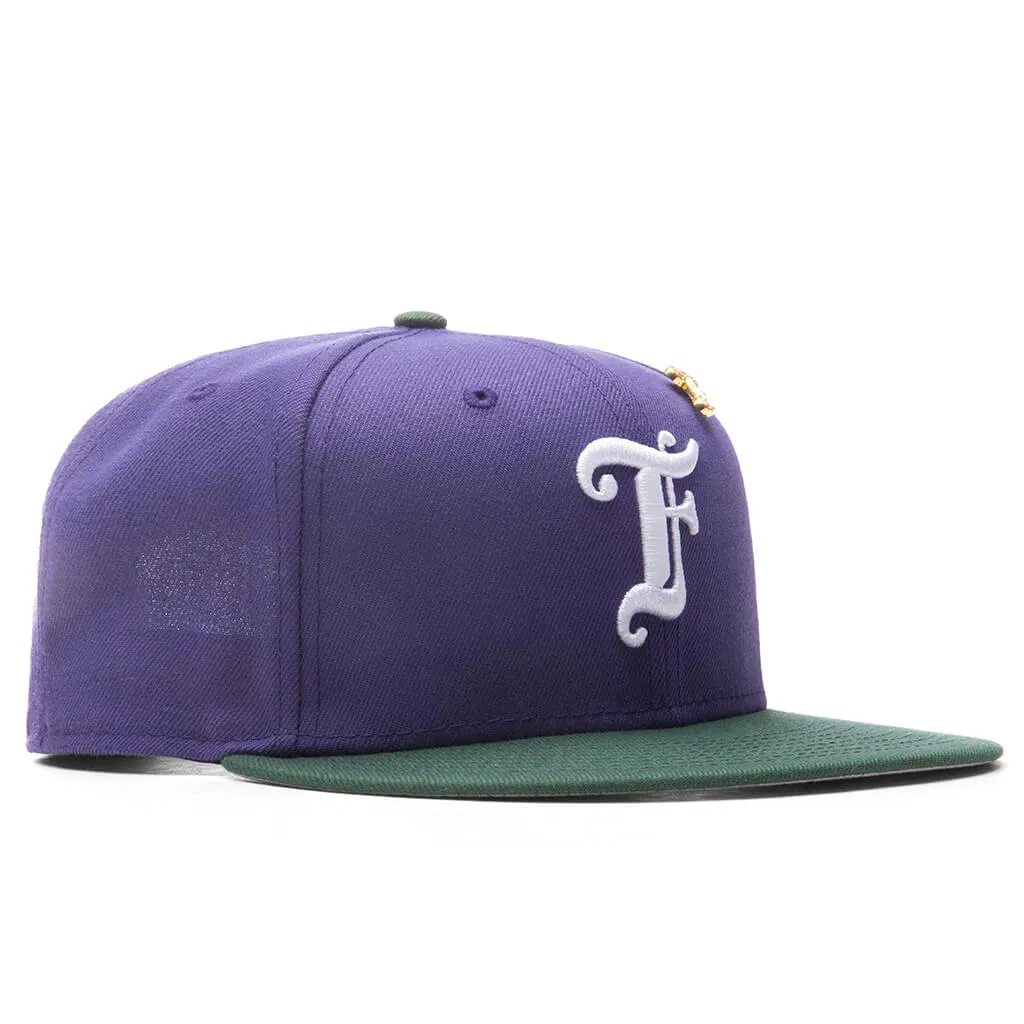 Feature x New Era Old English F Snapback - New Orchid/Cilantro