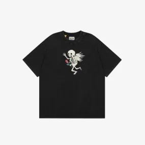 GALLERY DEPT FLYING SKULL T-SHIRT BLACK