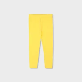 Girl's Yellow Soft Cotton Legging (LE-11556)