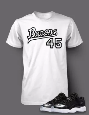 Graphic T Shirt To Match Retro Air Jordan 11 Barons Shoe