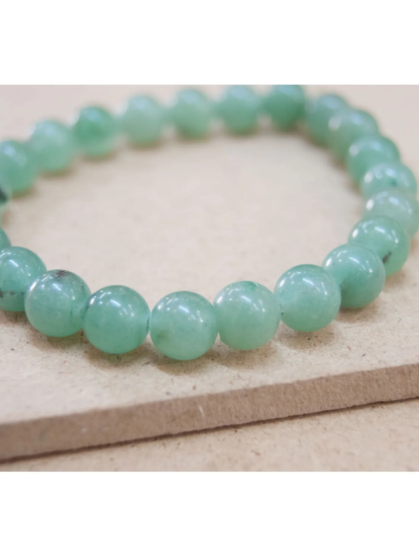 Green Aventurine Bead Bracelet