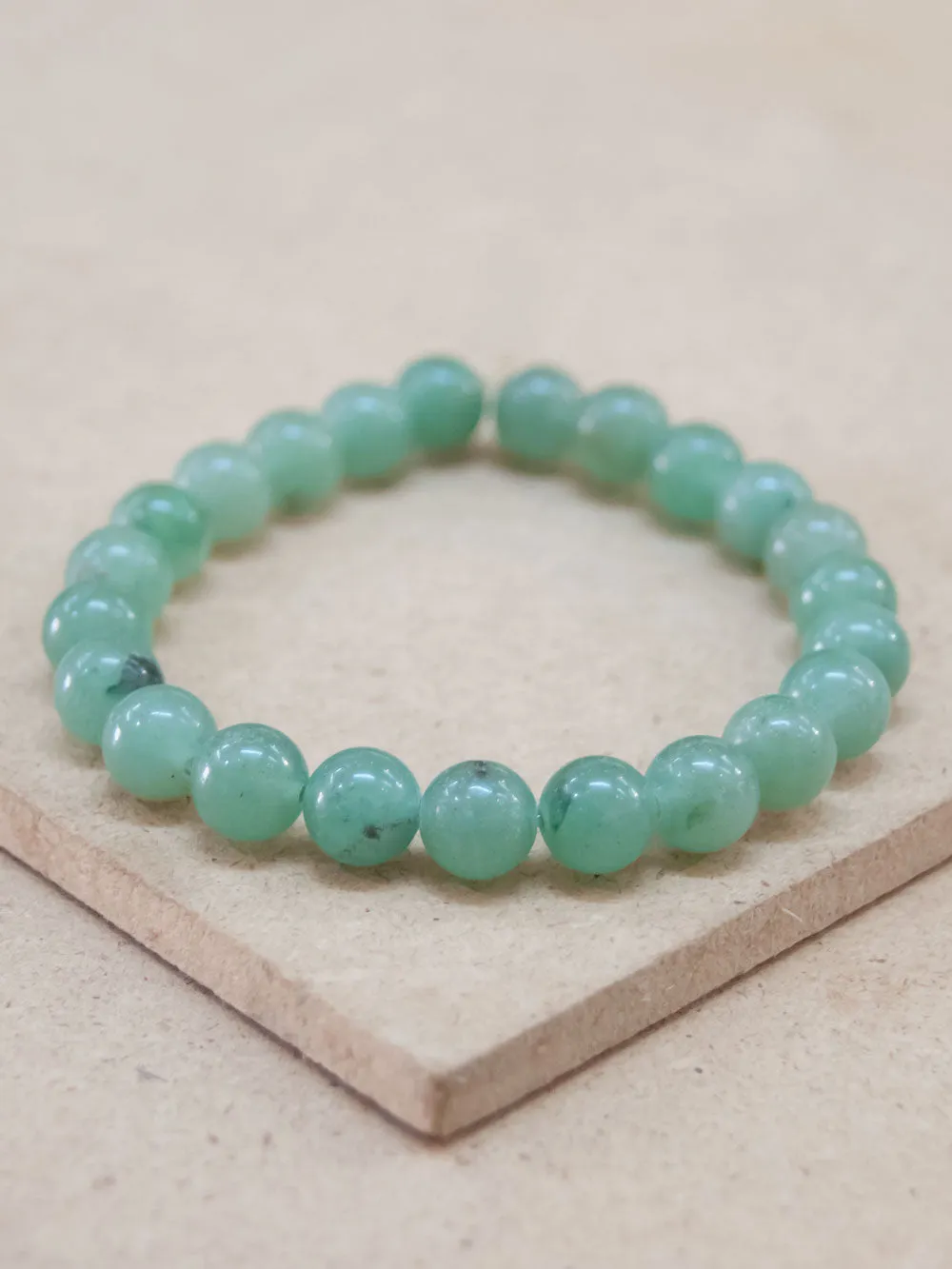 Green Aventurine Bead Bracelet