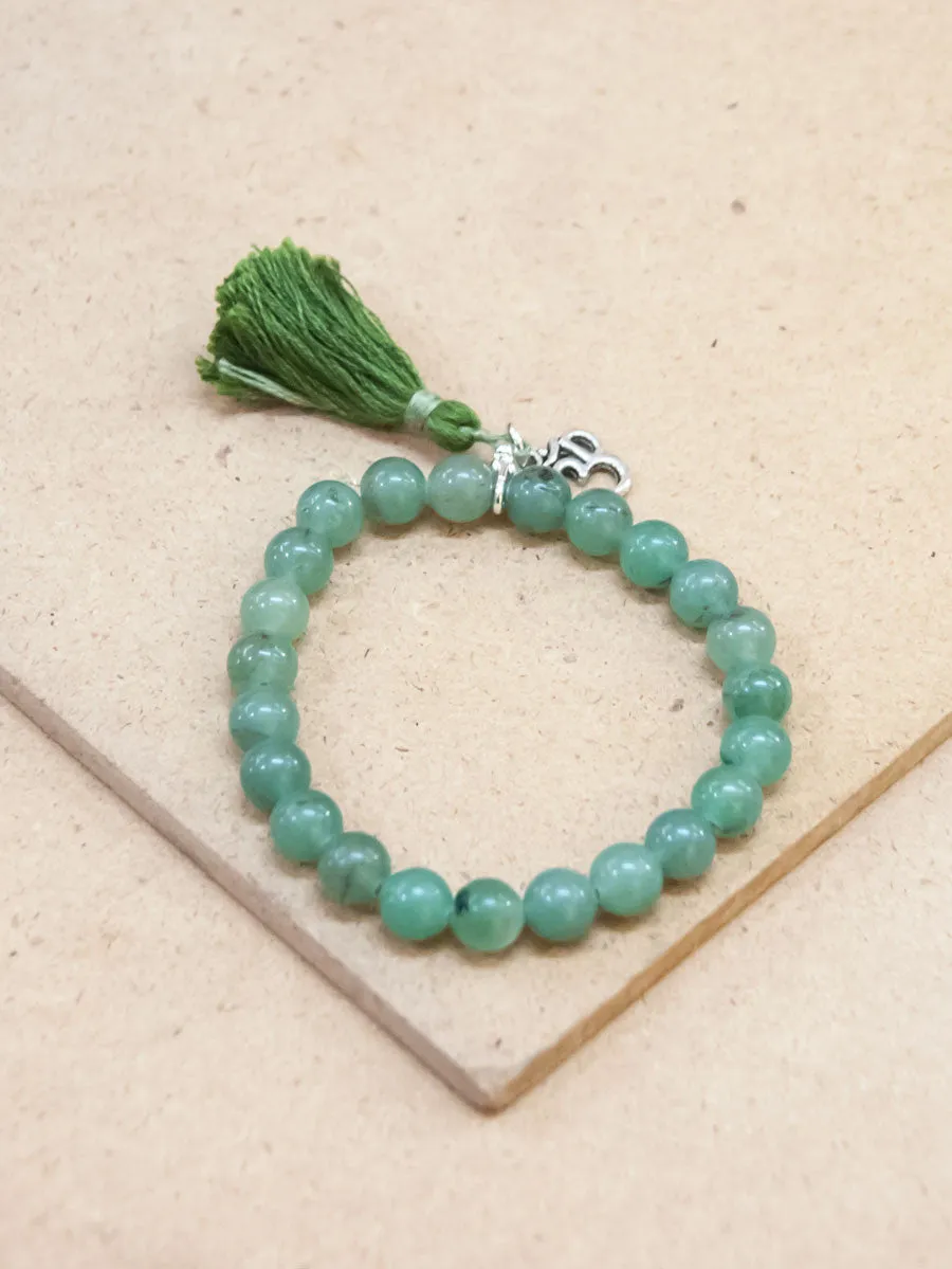 Green Aventurine Bead Bracelet