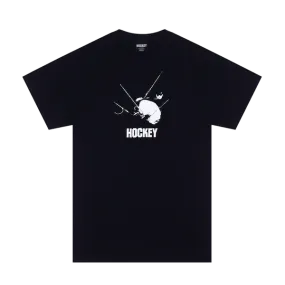 Hockey Pull Tee - Black