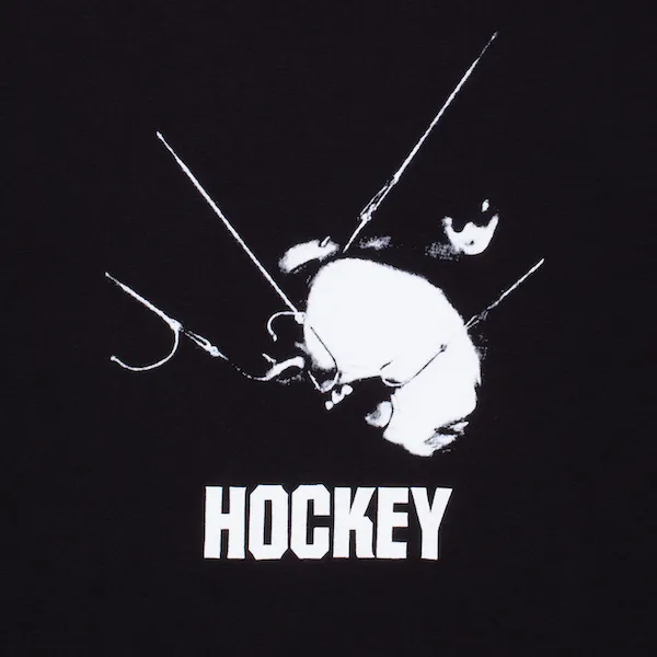 Hockey Pull Tee - Black