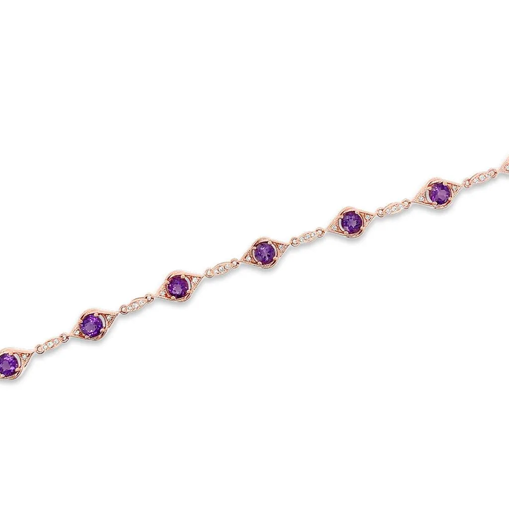 Irisa by Martin Binder Amethyst & Diamond Bracelet