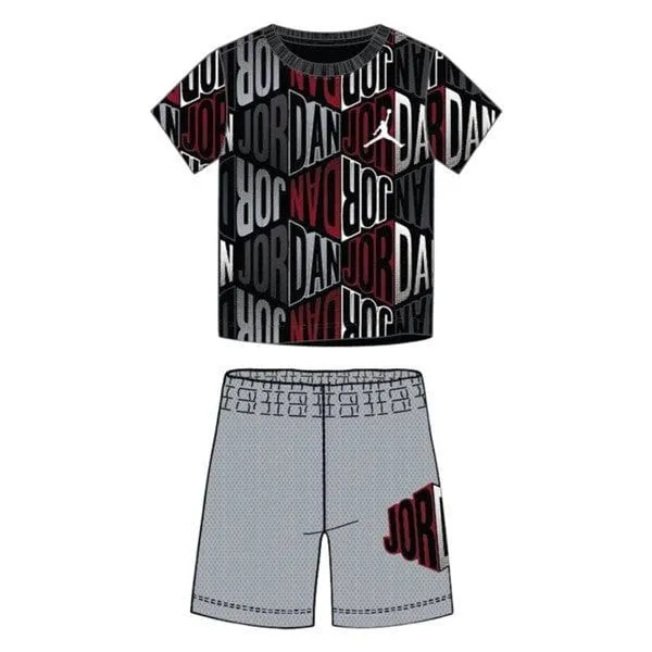 JORDAN RAG BLOCK AOP TEE & SHORTS SET_ INFANTS