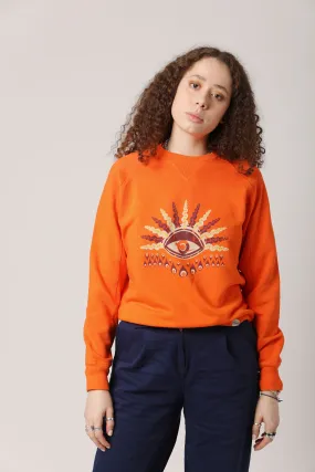 KOMODO'S EYE Organic Cotton Crewneck Orange