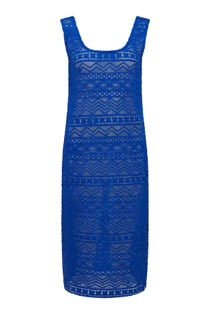 LAGO - Organic Cotton Dress Sapphire Blue