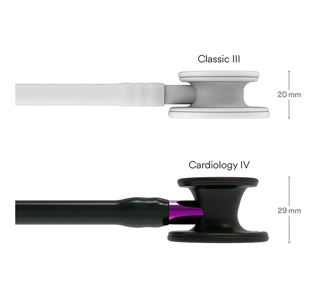 Littmann Cardiology IV Diagnostic Stethoscope Pop Black and Purple - L6203BE