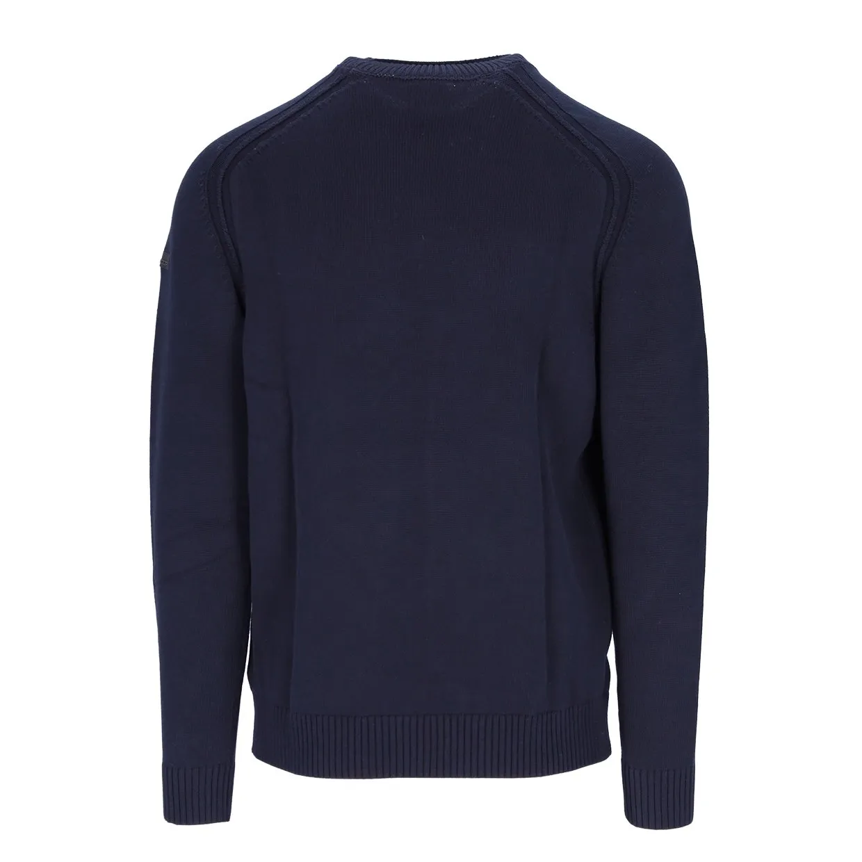 Maglione RRD Knit Cotton Plain Round Blu / Nero