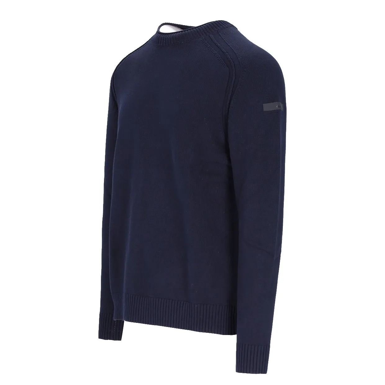 Maglione RRD Knit Cotton Plain Round Blu / Nero