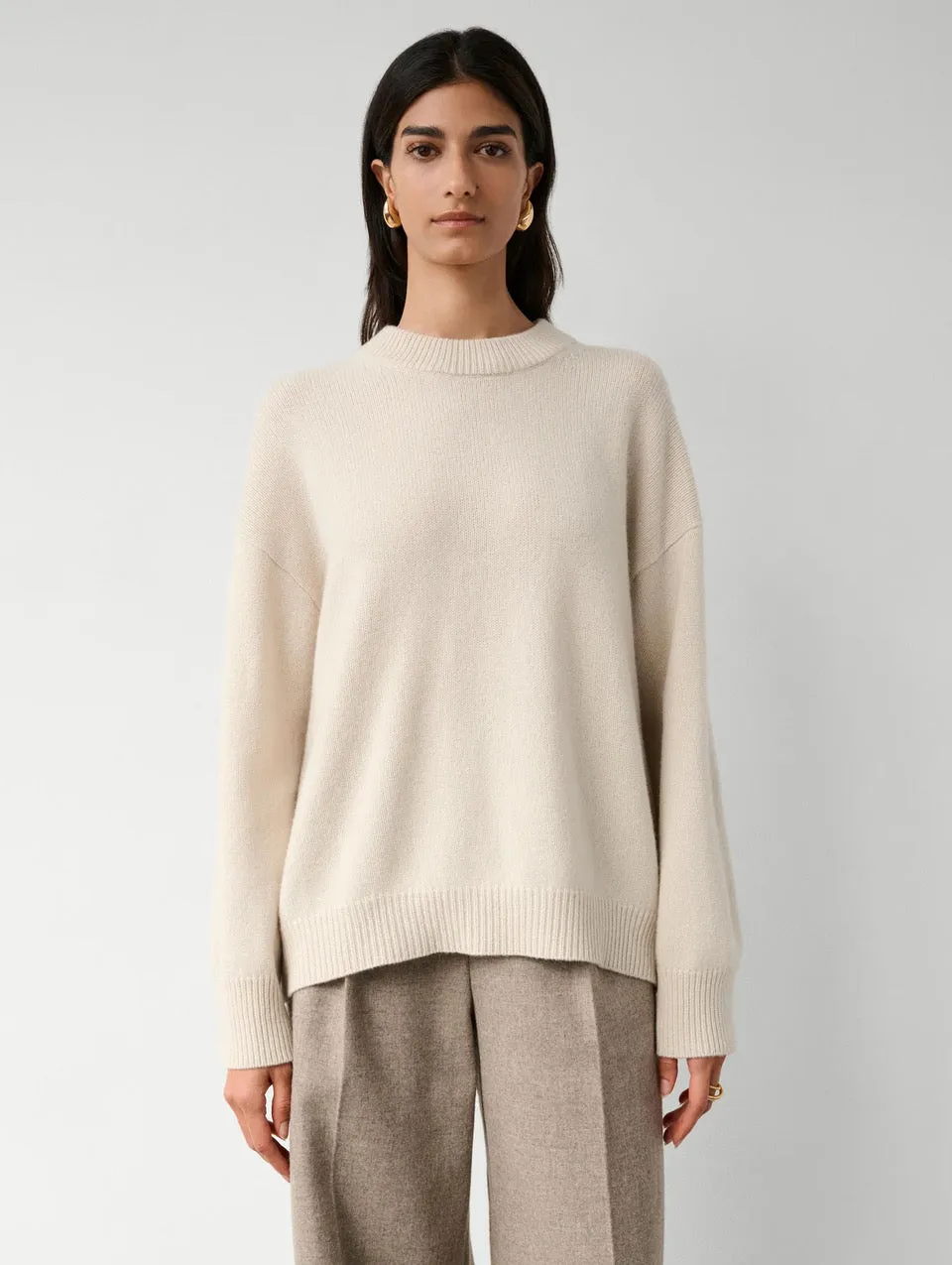 MERINO CASHMERE CREWNECK