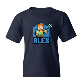 Minecraft Alex Kids Short Sleeve T-Shirt