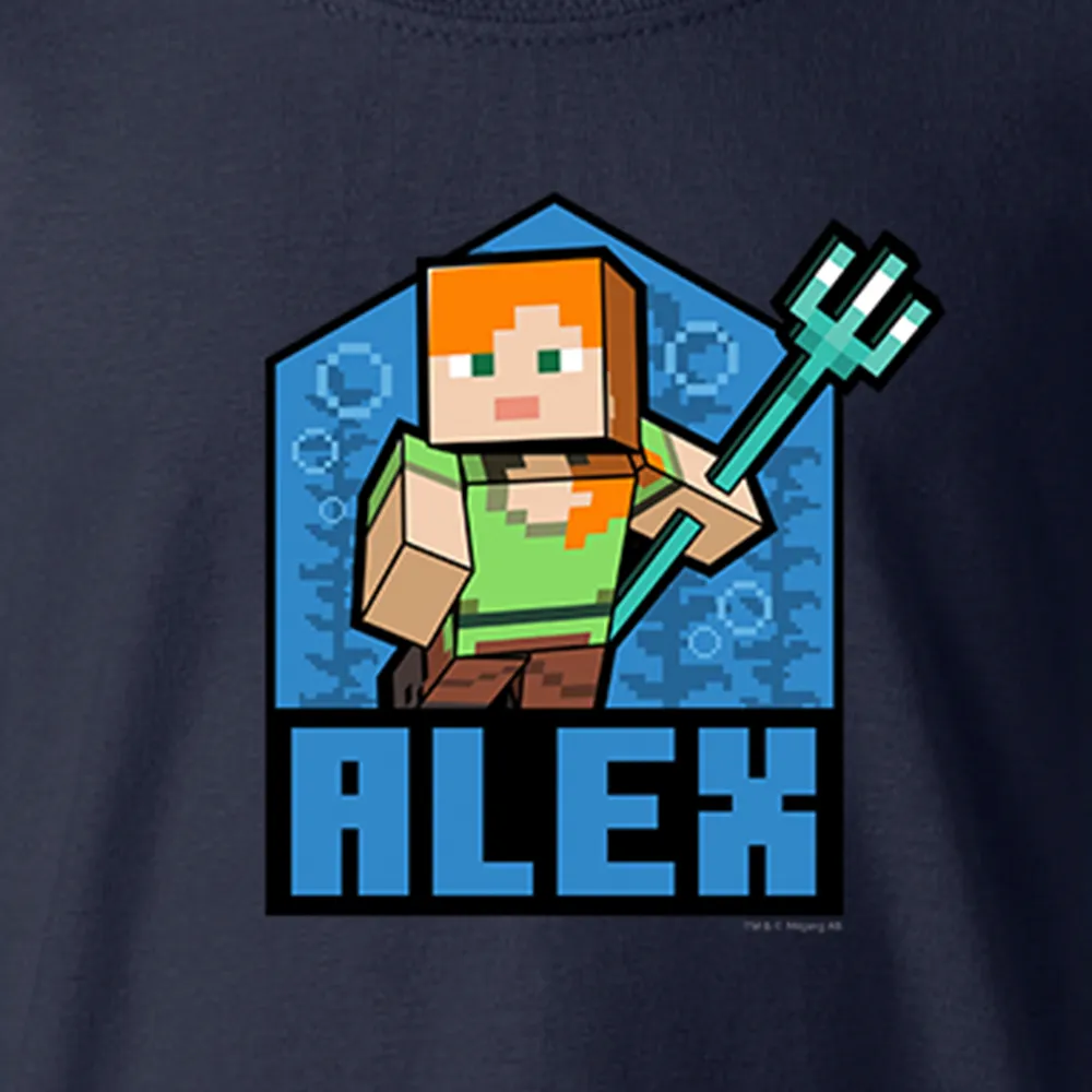 Minecraft Alex Kids Short Sleeve T-Shirt