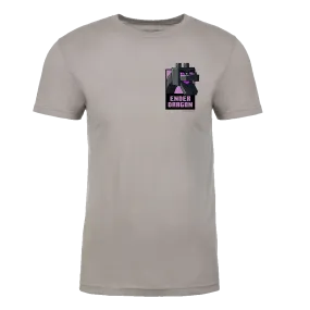 Minecraft Ender Dragon Badge Adult Short Sleeve T-Shirt