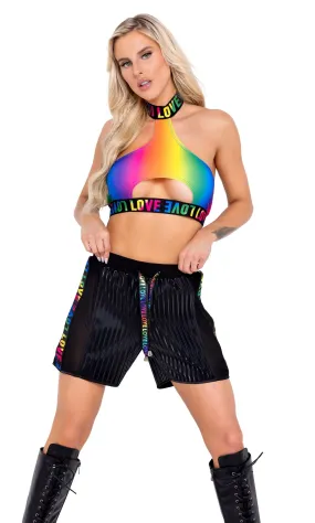 Pride Rainbow Halter Neck Top