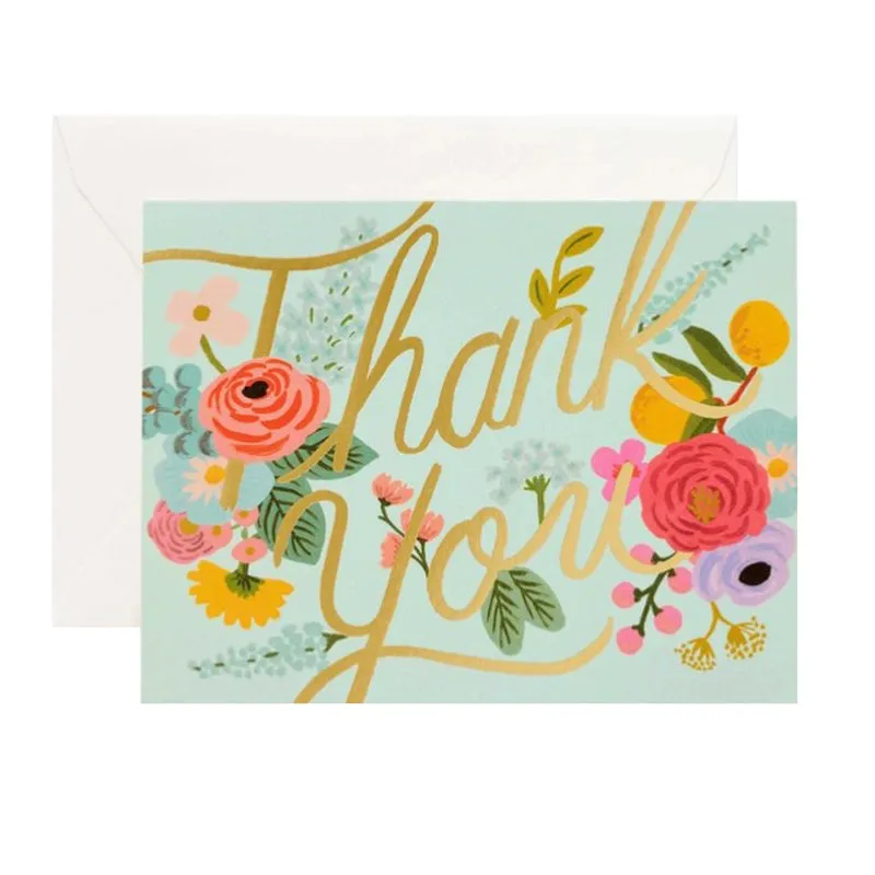 RIFLE PAPER CO. | Mint Garden Thank You Card