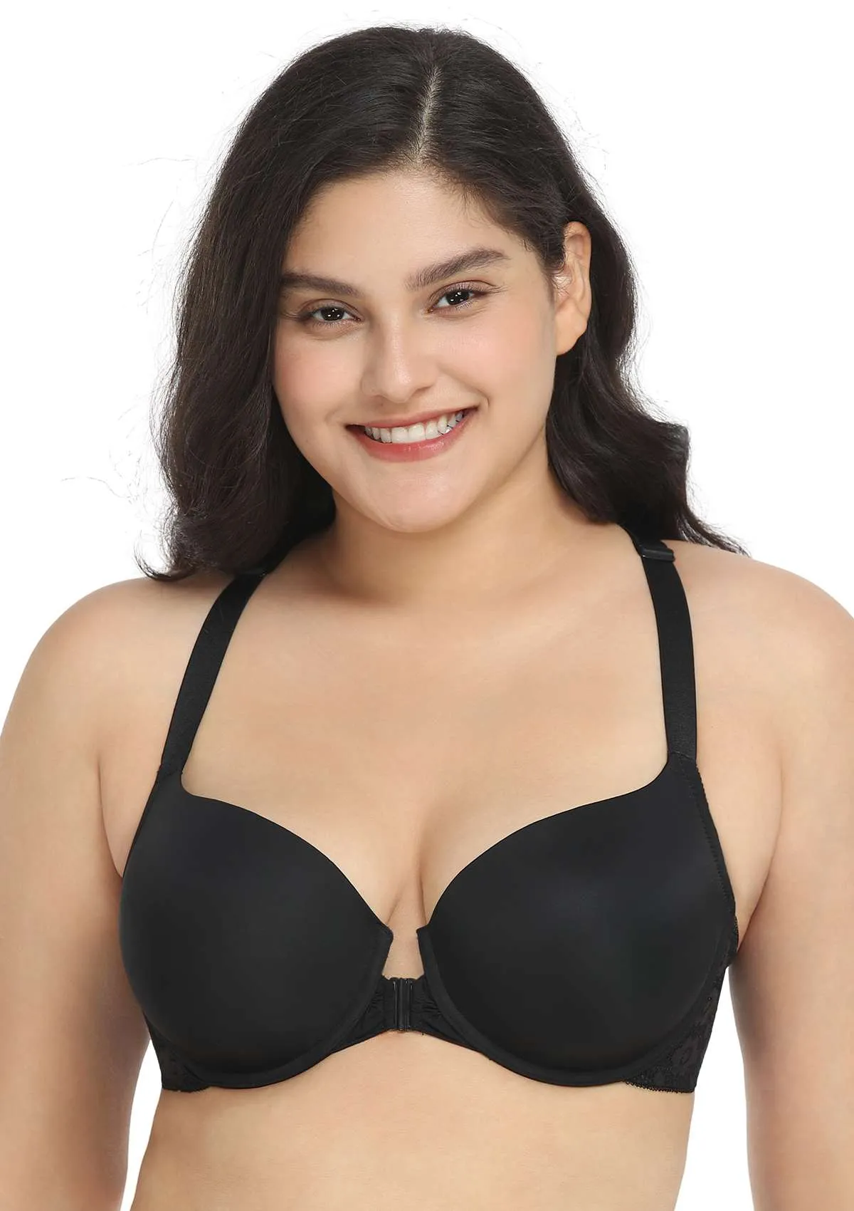 Serena Front-Close Lace-Back Underwire Bra