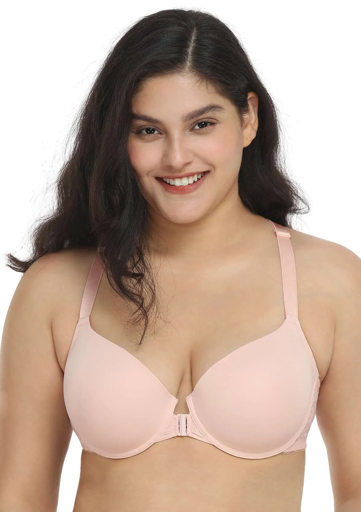 Serena Front-Close Lace-Back Underwire Bra