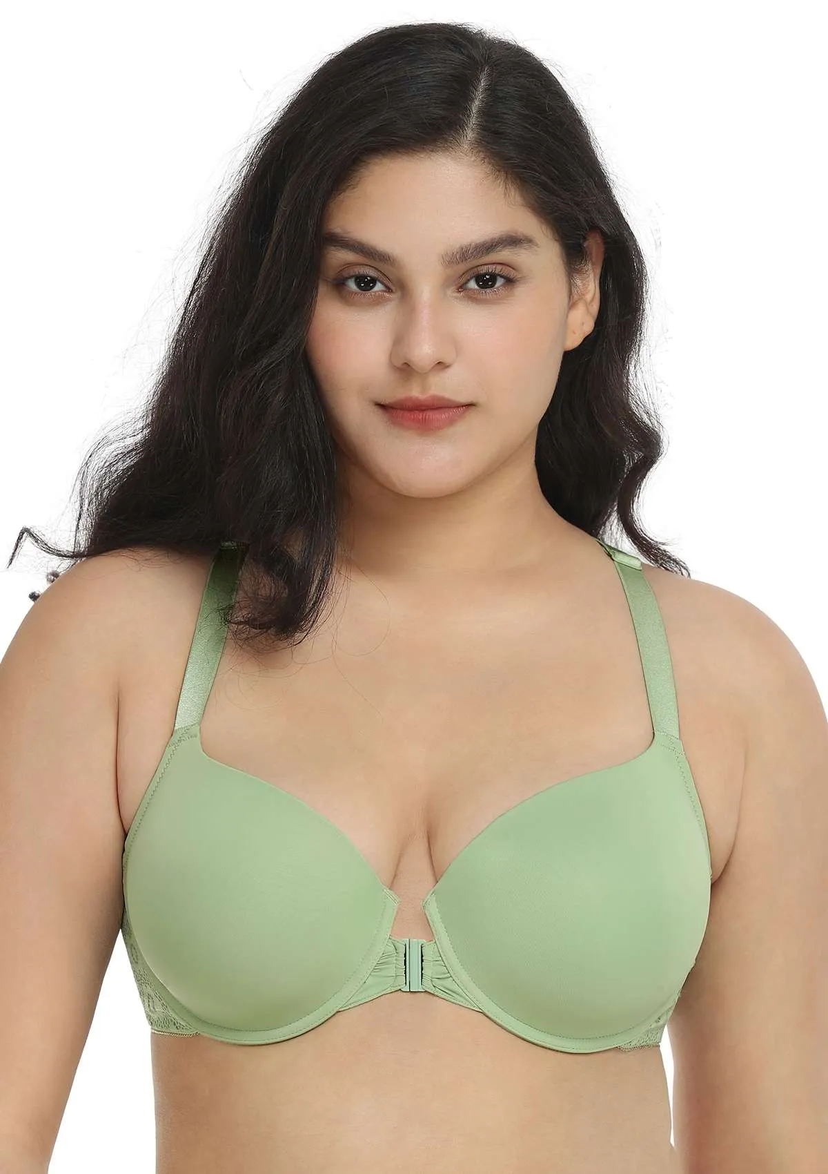 Serena Front-Close Lace-Back Underwire Bra