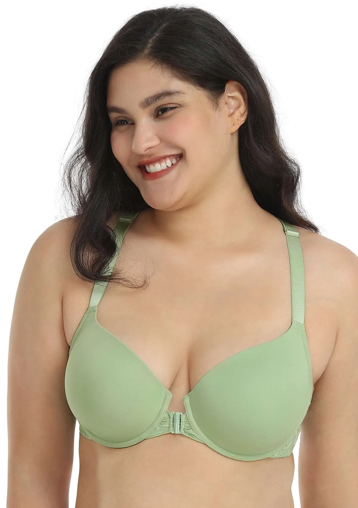 Serena Front-Close Lace-Back Underwire Bra