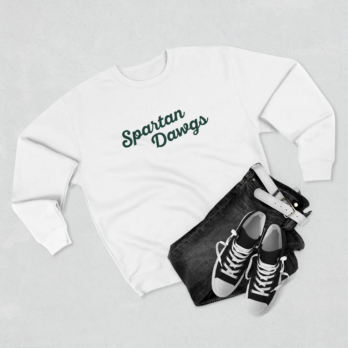 Spartan Dawgs Script Crewneck