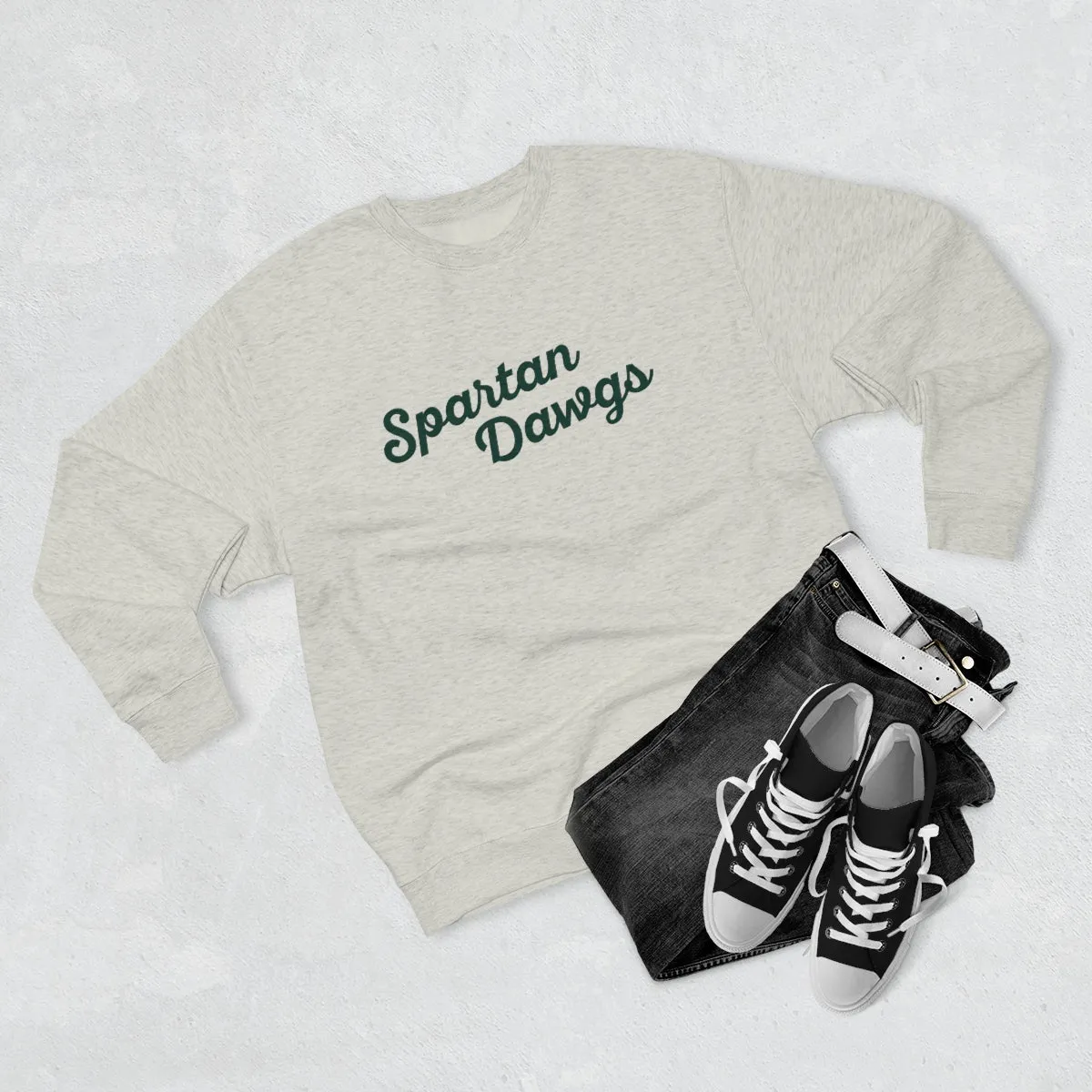 Spartan Dawgs Script Crewneck