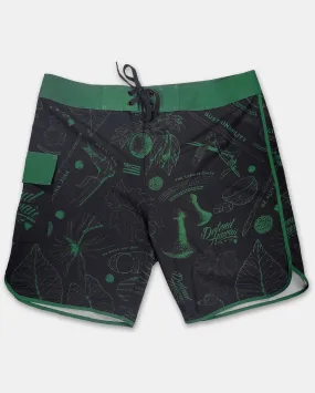 SUST'AINABILITY LA'AU Green Boardshort