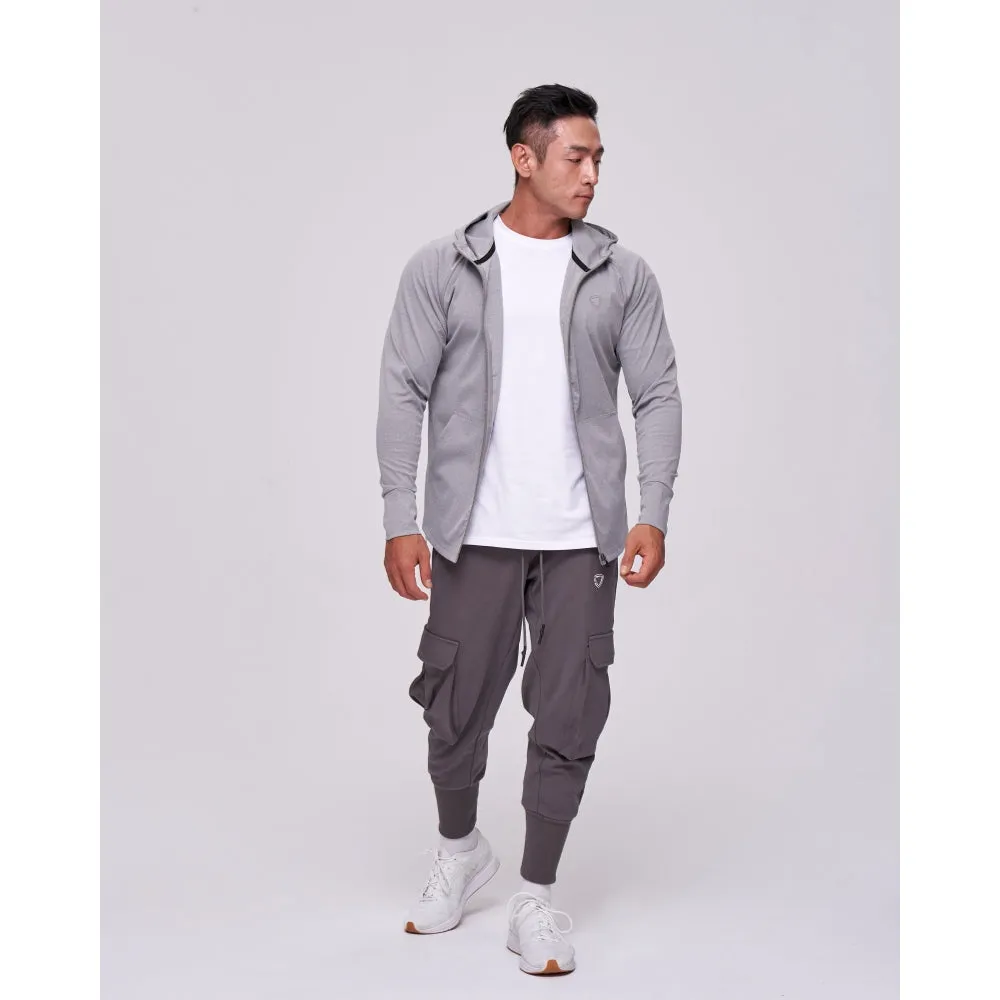 TEAMJOINED JOINED TRACK 3D POCKETS JOGGERS-DARK GREY