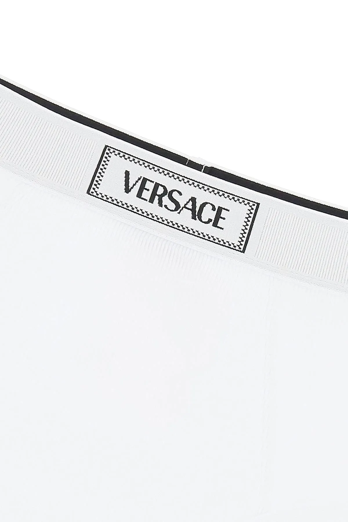 VERSACE ribbed briefs with '90s logo