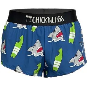 Women's Blue Sharks 1.5" Split Shorts